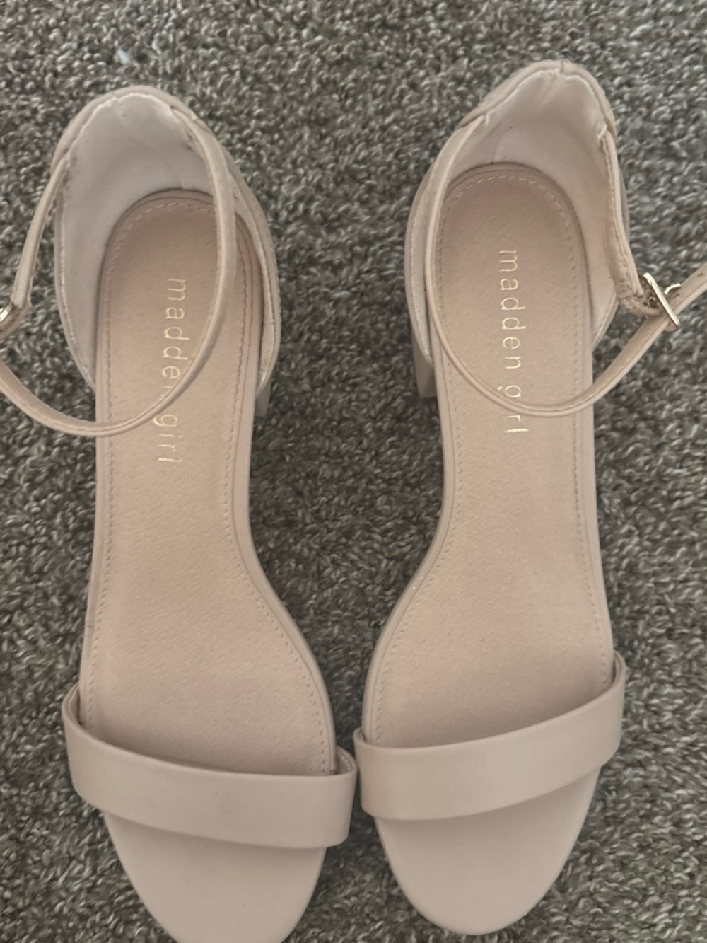 Madden Girl Blush Ankle-Strap Block Heel Sandals